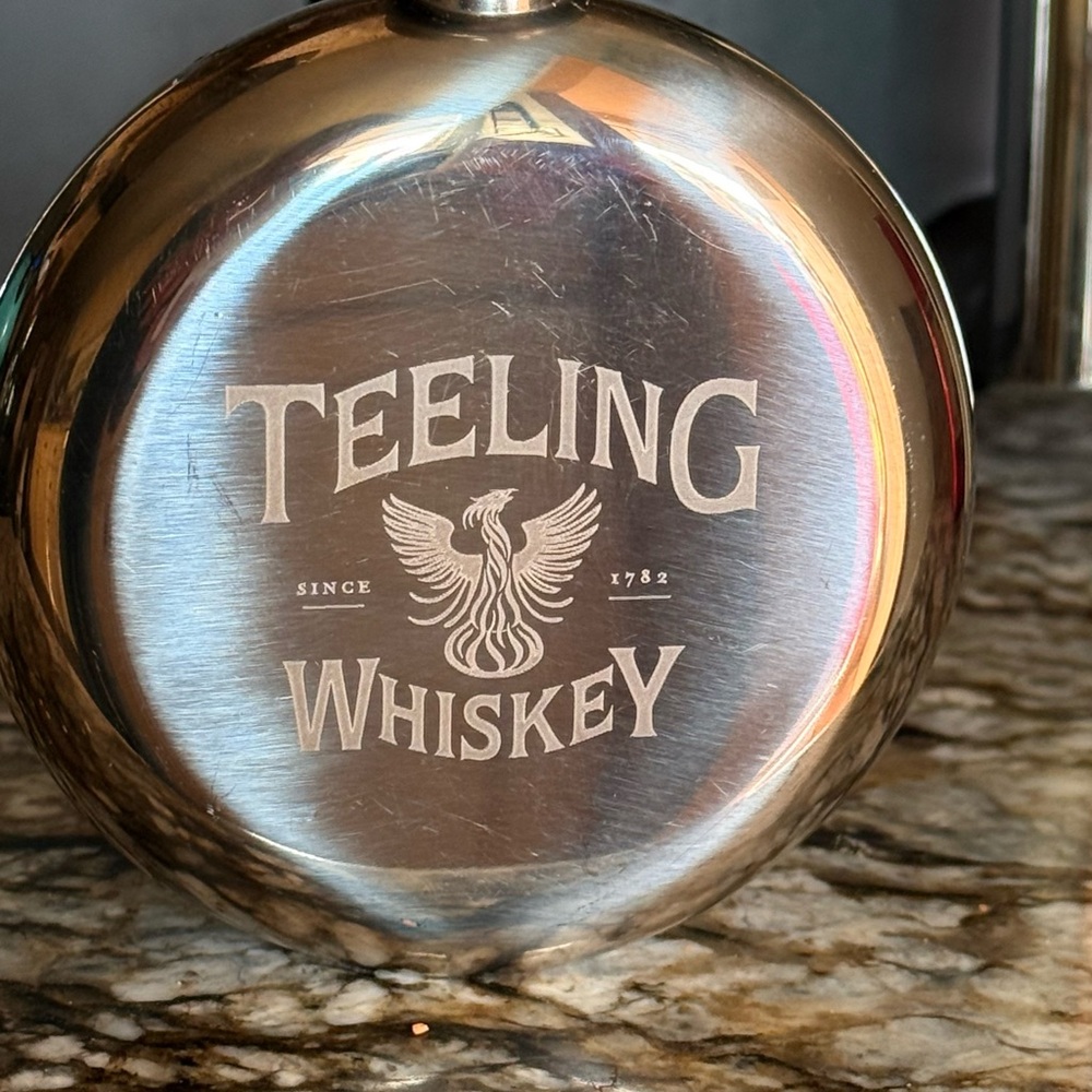 Reeling whiskey Silver Flask-liquor bottle-stainless steel flask